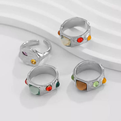 Evie Gemstone Ring Set