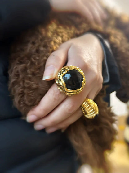 Mila Oversized Gemstone Ring