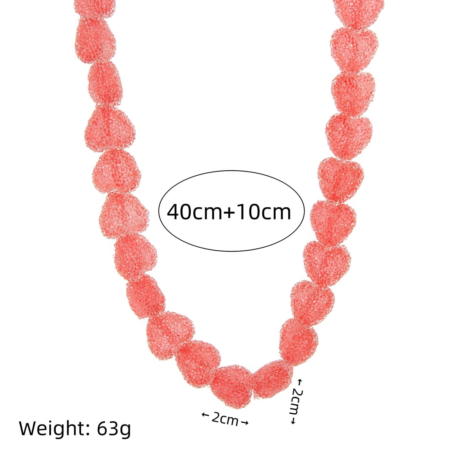 Damiya Jelly Heart Necklace