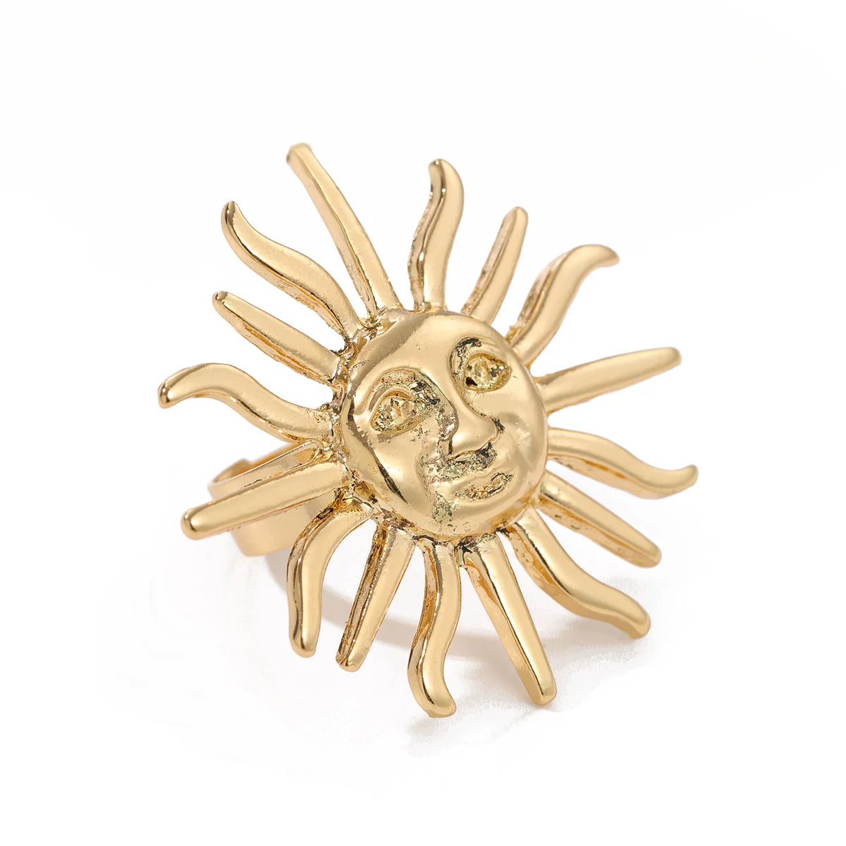 Carlyn Sun Face Open Ring