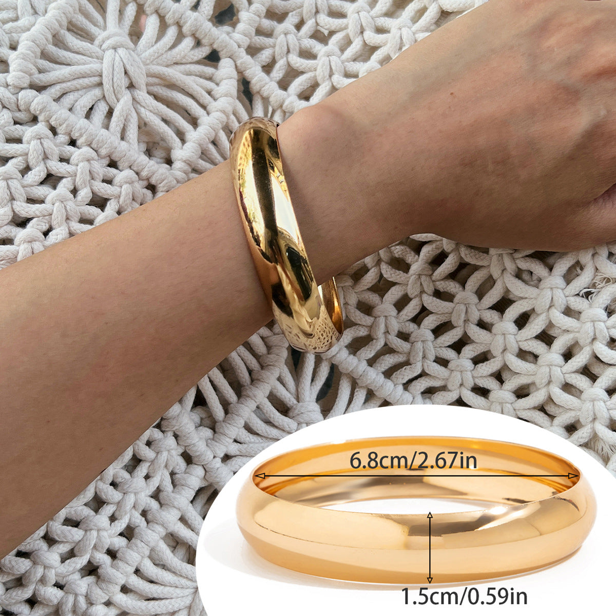 Egypt Swirl Resin Bangle