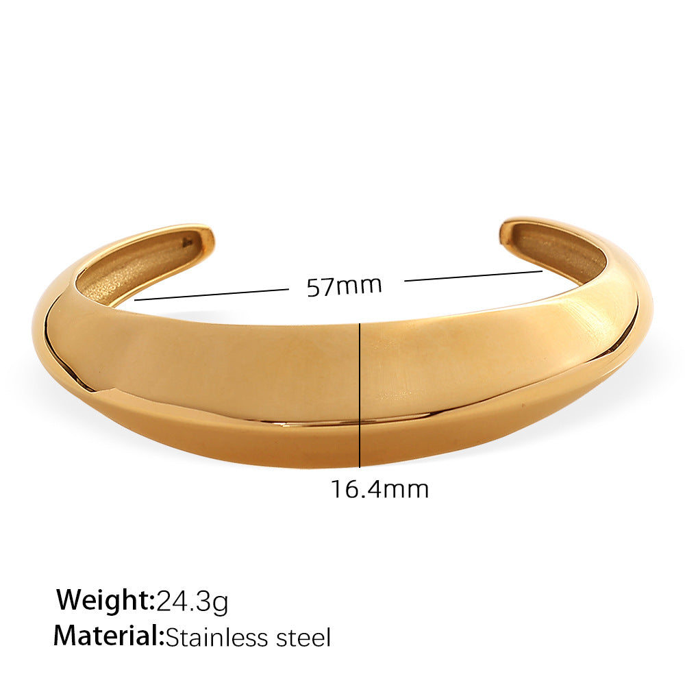 Evianna Gold Geometric Statement Cuff