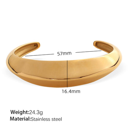 Evianna Gold Geometric Statement Cuff
