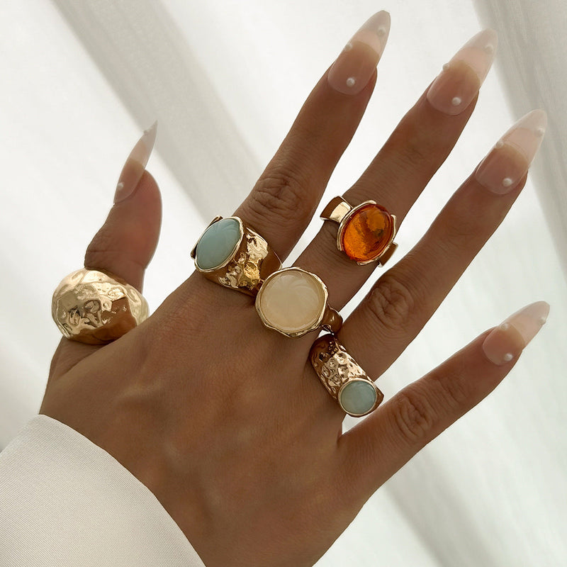 Anela Sculpted Acrylic Ring