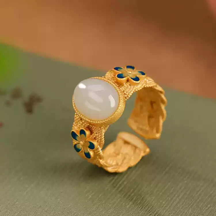 Fiona S925 Silver Jade Ring