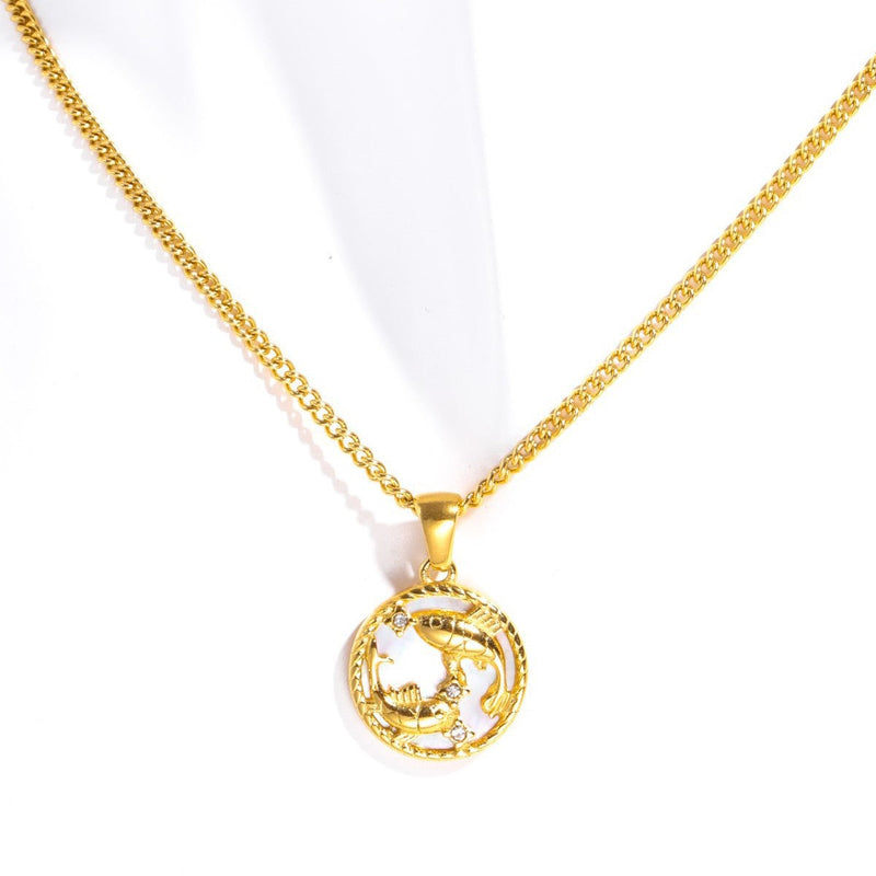 Tamera Zodiac Coin Necklace