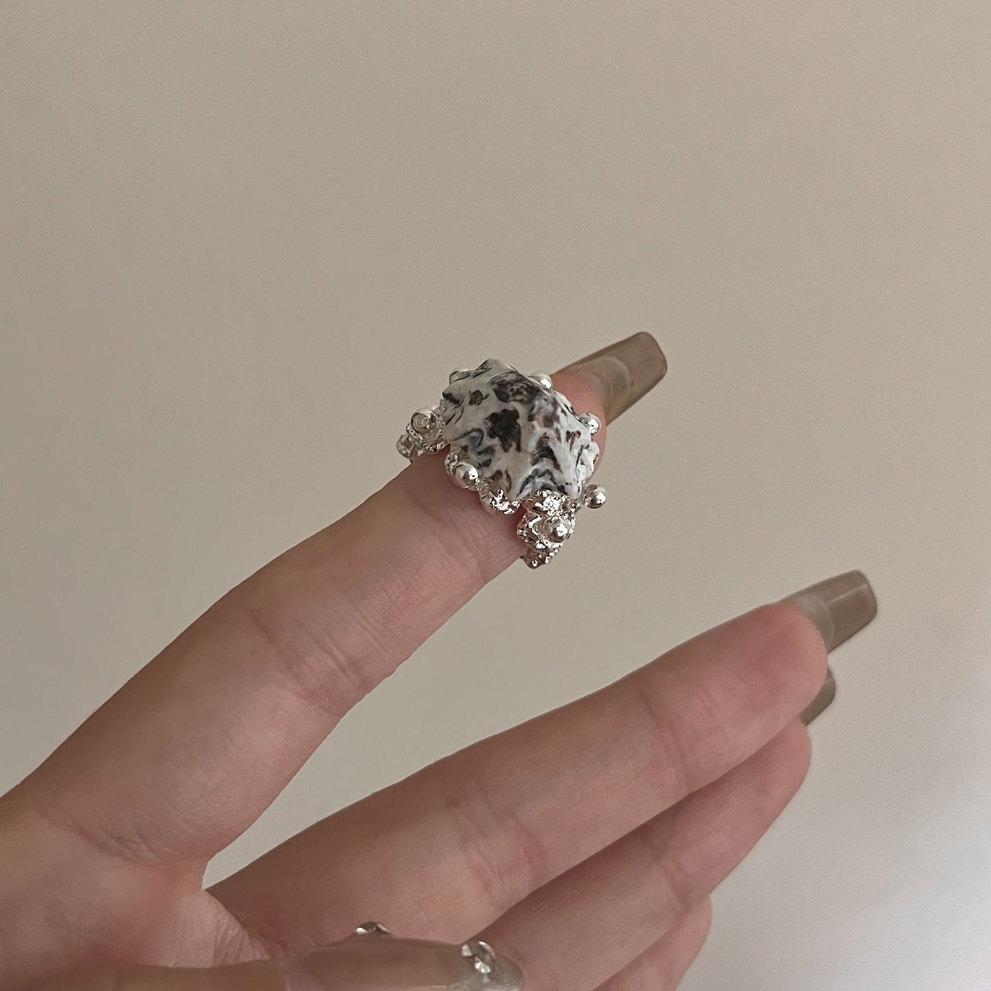 Lawson Stacked Shell Starfish Ring