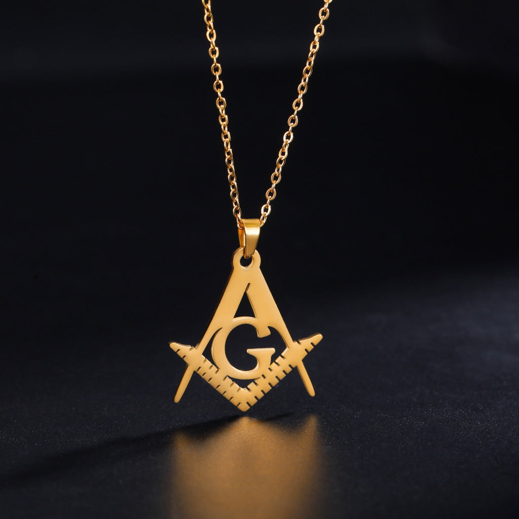 Classic Masonic Pendant Necklace for Freemason