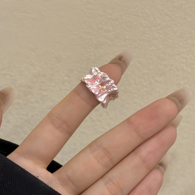 Zendaya Cat Bowknot Enamel Ring