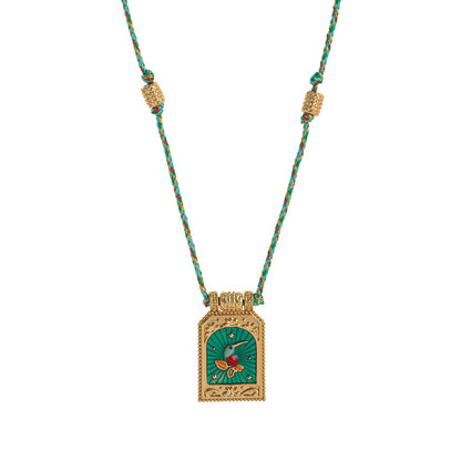 Color Cord Pendant Necklace