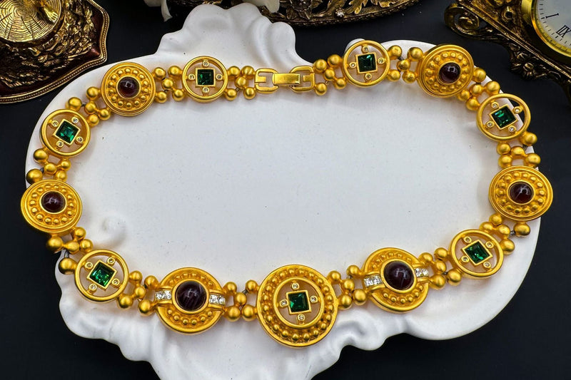 Astrid Byzantine-inspired Gemstone Necklace
