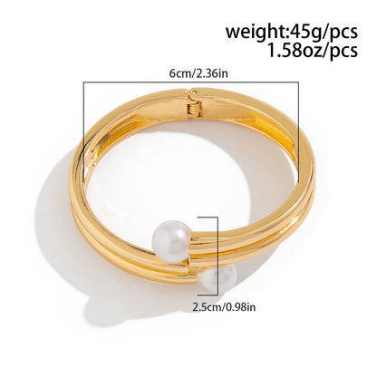 Samantha Pearl Diamond Statement Bracelet