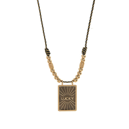 Color Cord Pendant Necklace