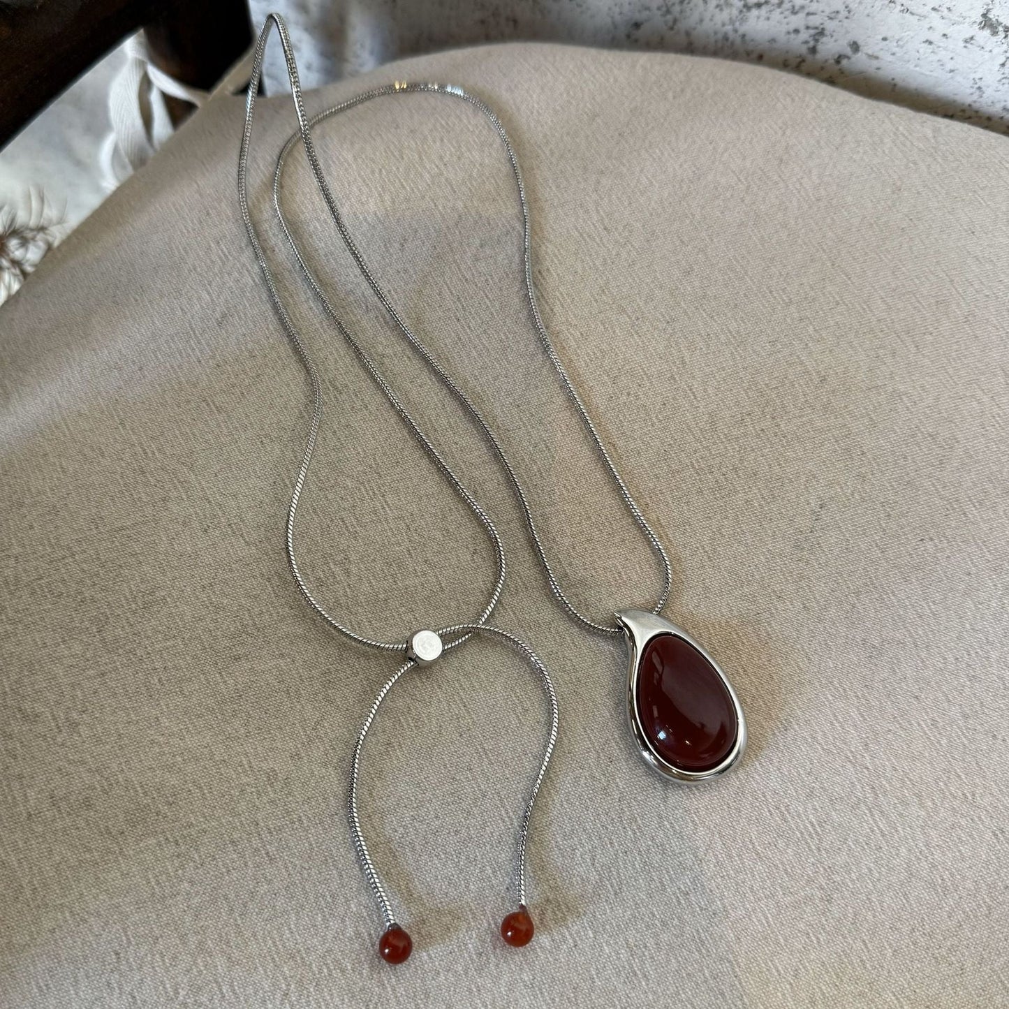 Annaly Agate Drop Necklace