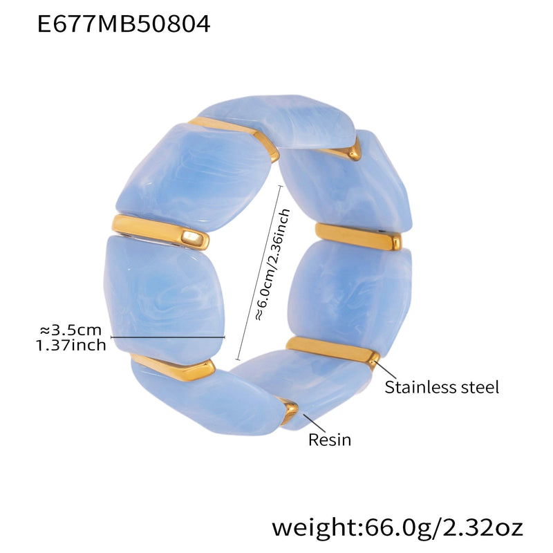 Alianny Irregular Resin Bracelet