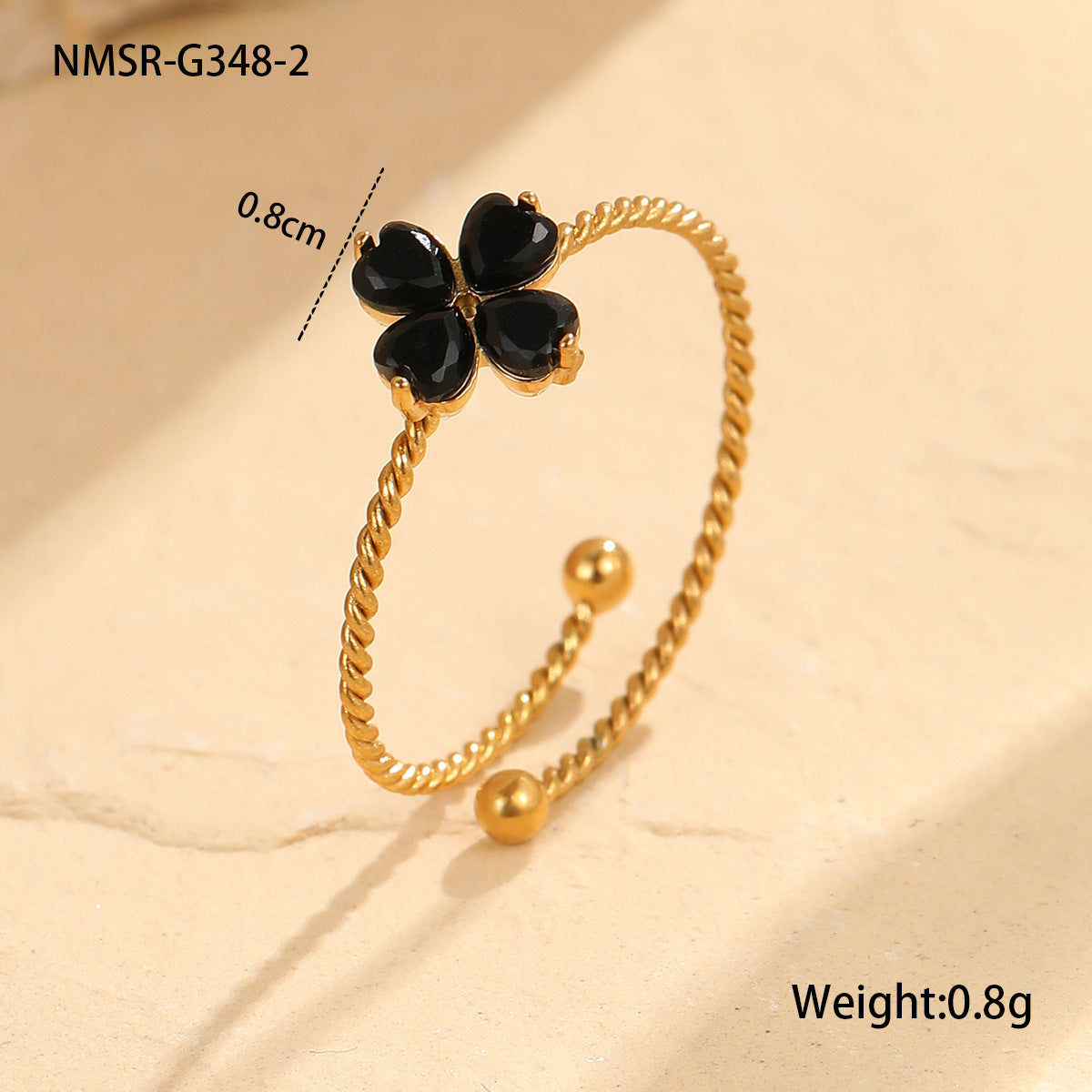 Lilou Clover Charm Ring