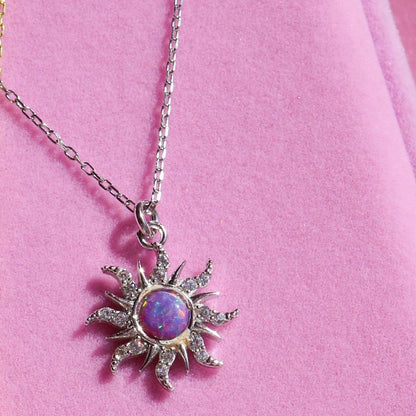 Aariyah Opal Zirconia Pendant Necklace