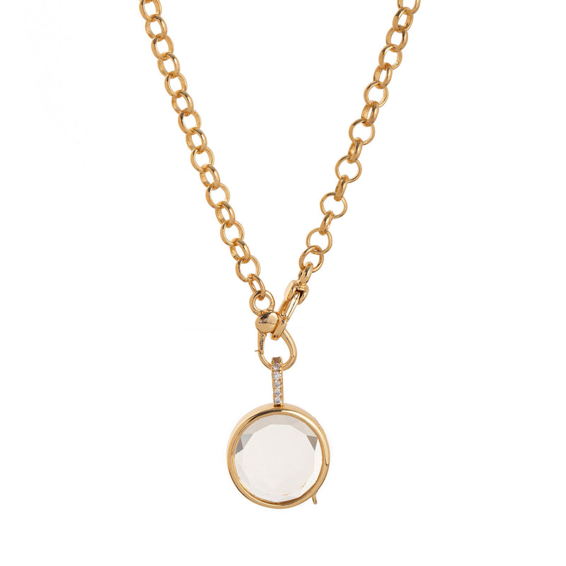 Floating Charm Locket Necklace and Mini Charms