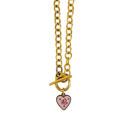 Ayelen Painted Pendant Necklace