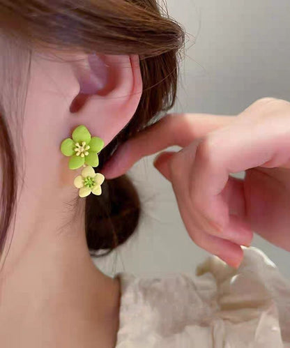 Original Design Green Alloy Drop Earrings