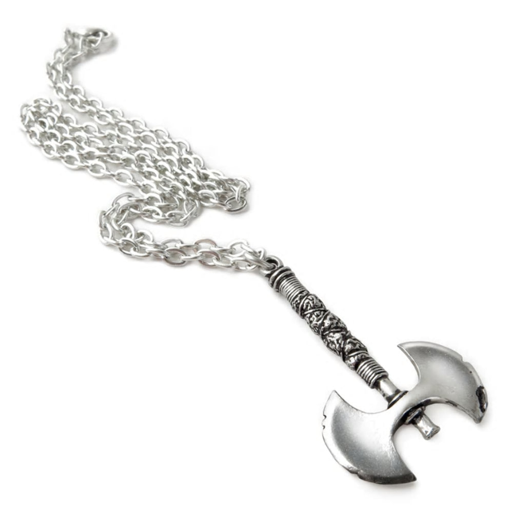 Double Axe Pendant Necklace by Alchemy Gothic