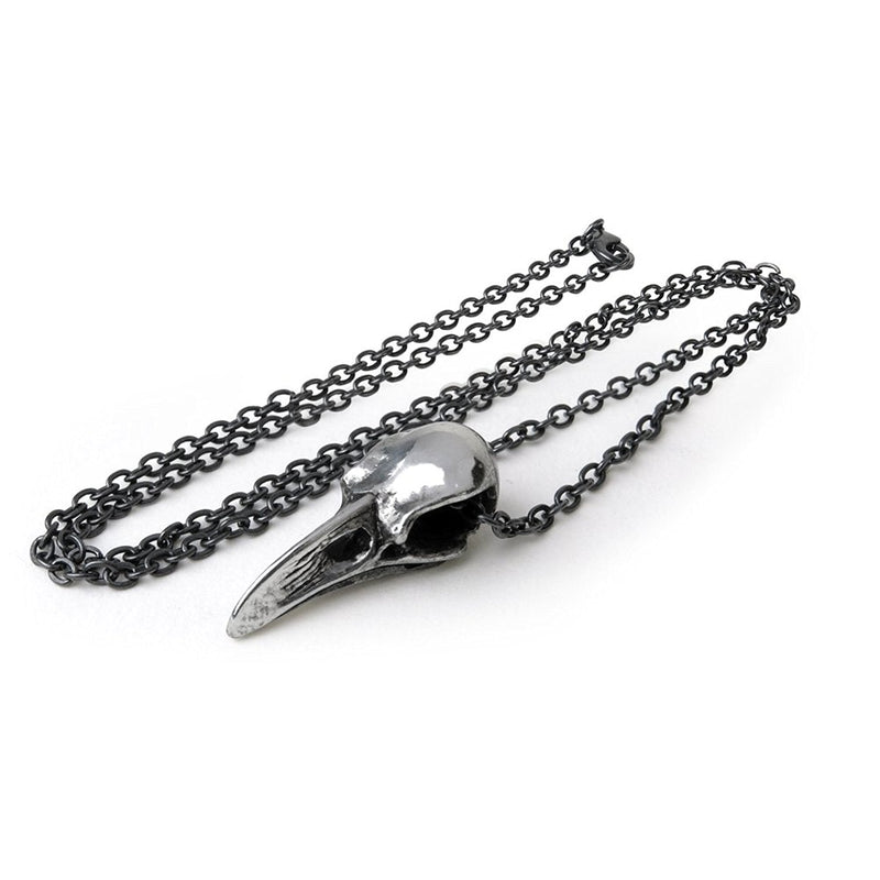 Rabenschadel Klein Pendant Raven Skull Necklace by Alchemy Gothic