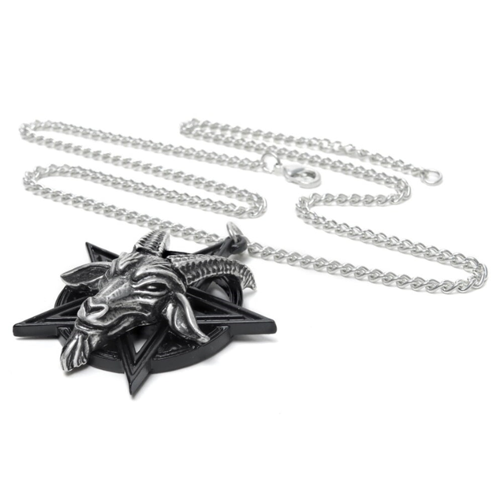 Baphomet Pentagram Pendant Necklace by Alchemy Gothic