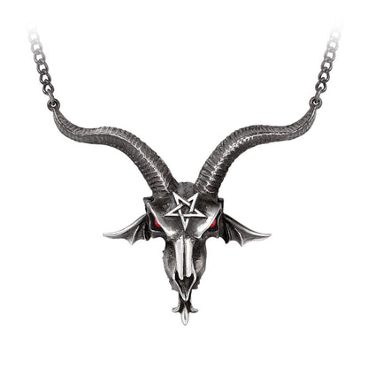 Baphometica/baphomet Horned Skull Necklace by Alchemy Gothic