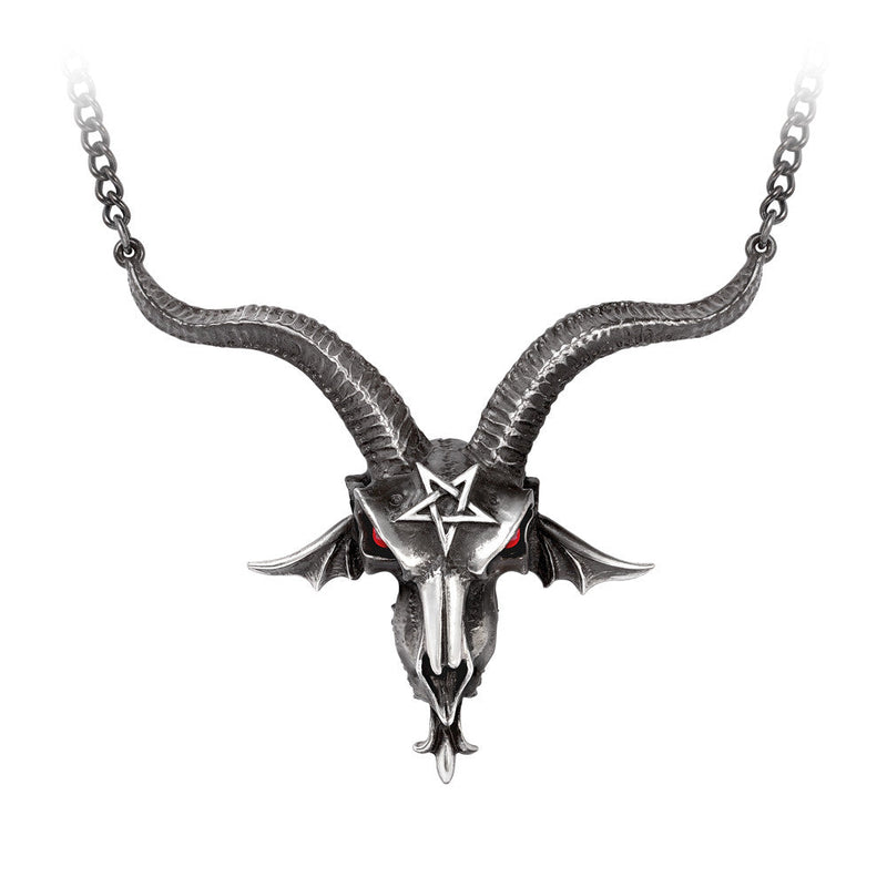 Baphometica/baphomet Horned Skull Necklace by Alchemy Gothic