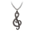 Playing the Devil's Tune Musical Snake Pendant by Alchemy Gothic