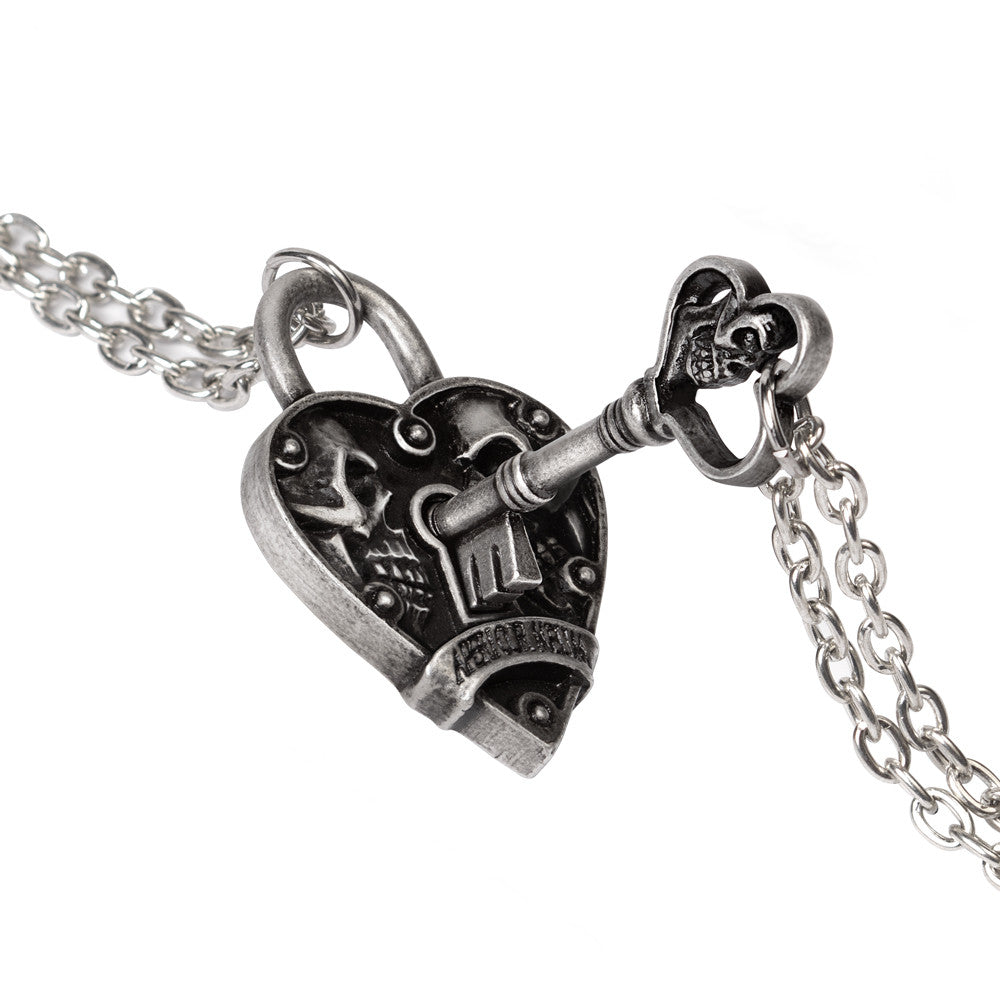 Key to Eternity Couples Pendant Necklaces by Alchemy Gothic