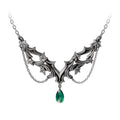 Churchyard Green Crystal Choker Necklace by Alchemy Gothic