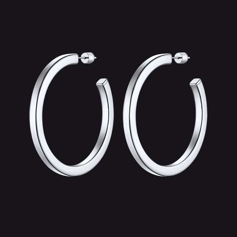 20/30/40/60/80mm Minimalist Hoop Earrings for