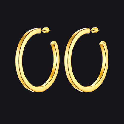 20/30/40/60/80mm Minimalist Hoop Earrings for