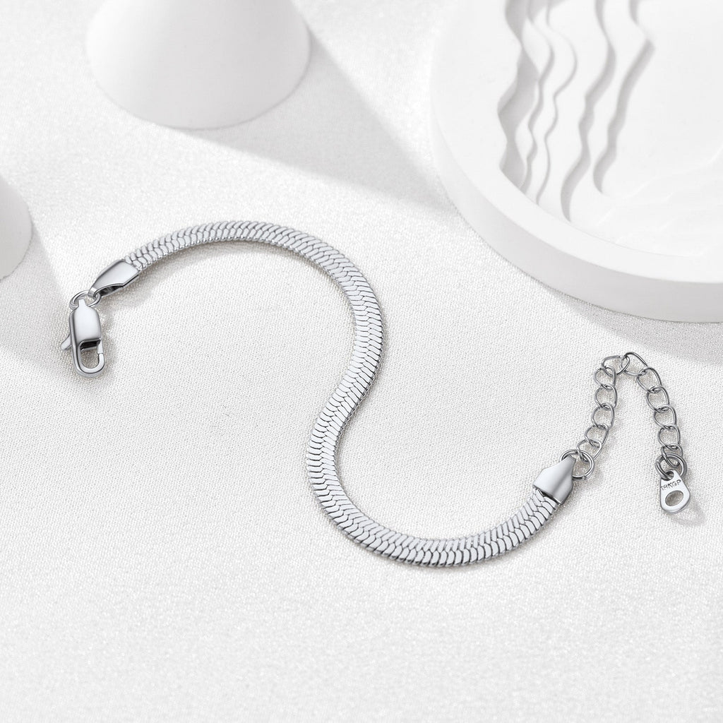 3mm/5mm Width Snake Chain Bracelet for