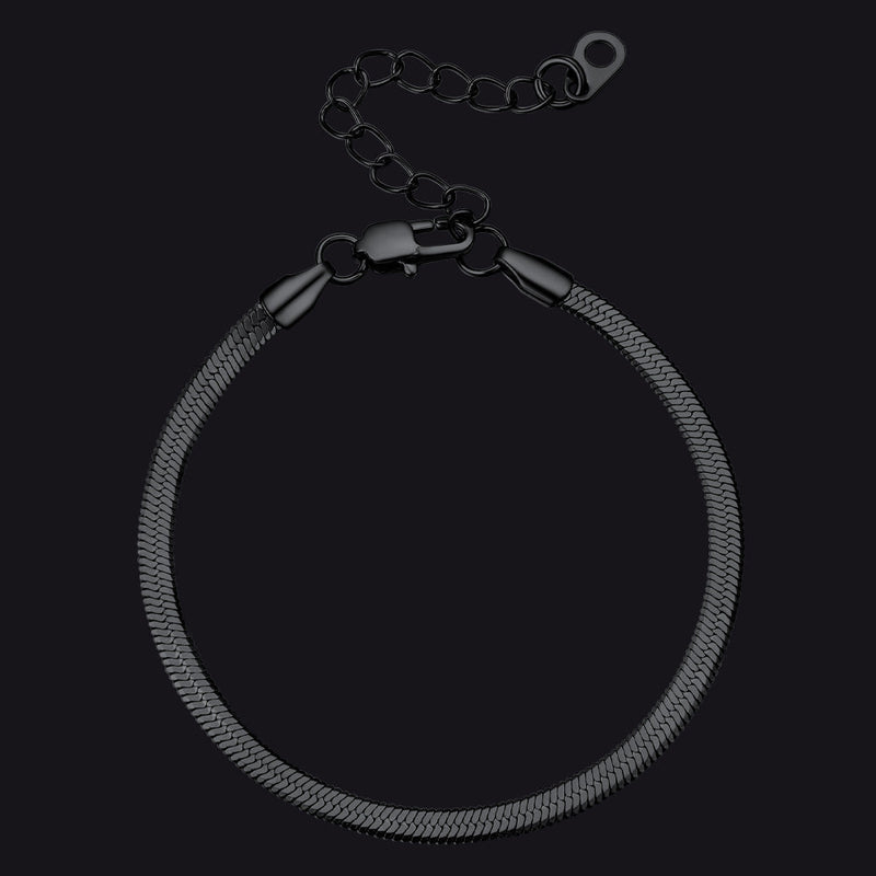3mm/5mm Width Snake Chain Bracelet for