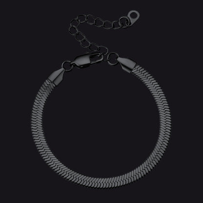 3mm/5mm Width Snake Chain Bracelet for