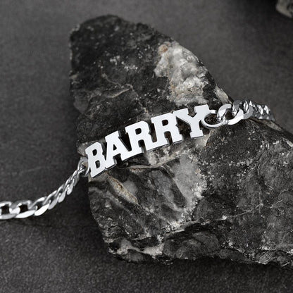 Customized Name Cuban Chain Bracelet for