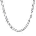 7mm Width Curban Chain Necklace for
