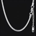 2.5mm Width Box Link Chain Necklace for