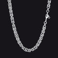6mm Byzantine Chain Link Necklace for