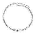 Birthstone Cuban Link Choker Chain Necklace for