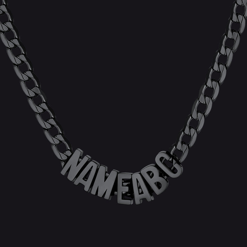 8mm Custom Name Cuban Chain Necklace for