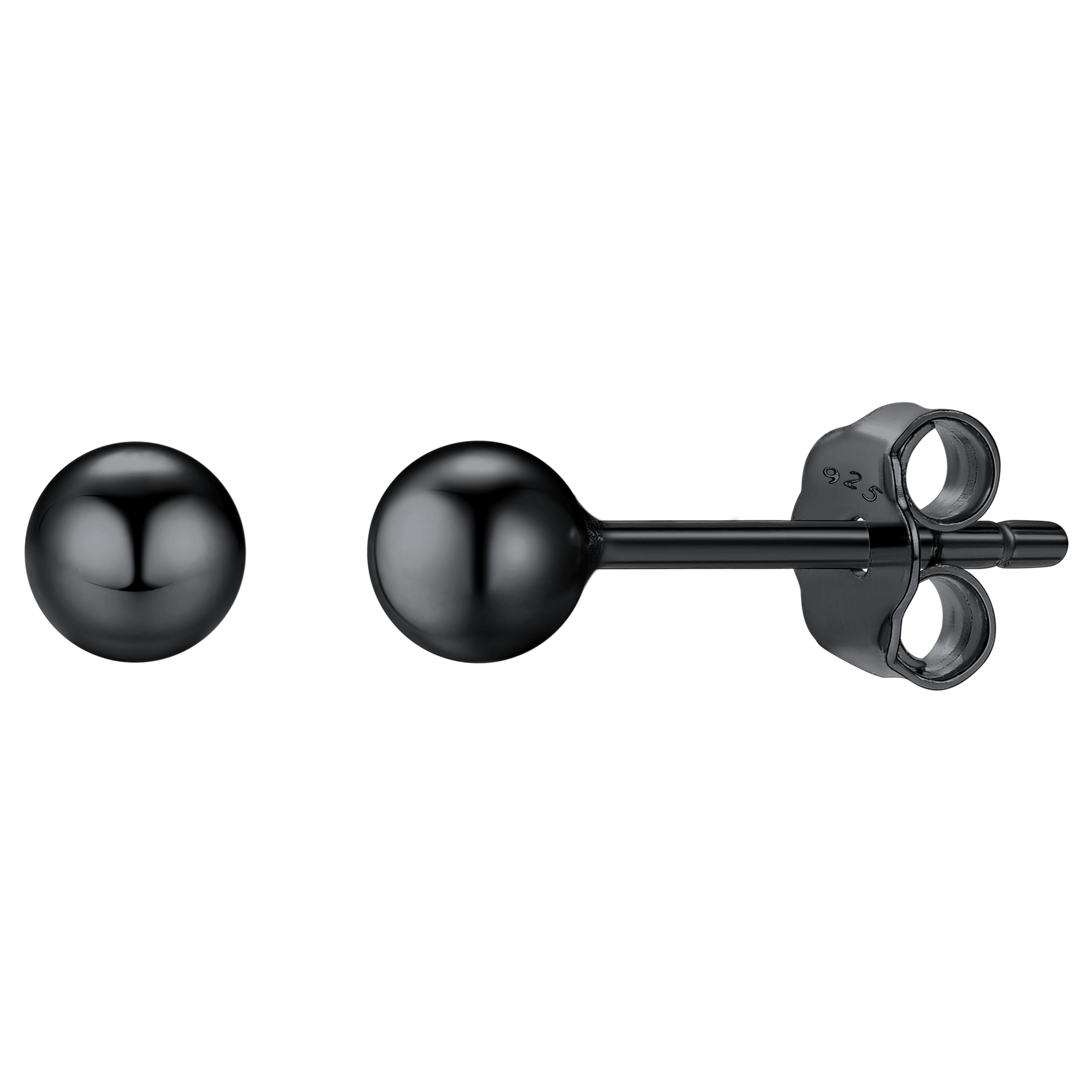 S925 Silver Minimalist Ball Stud Earrings for