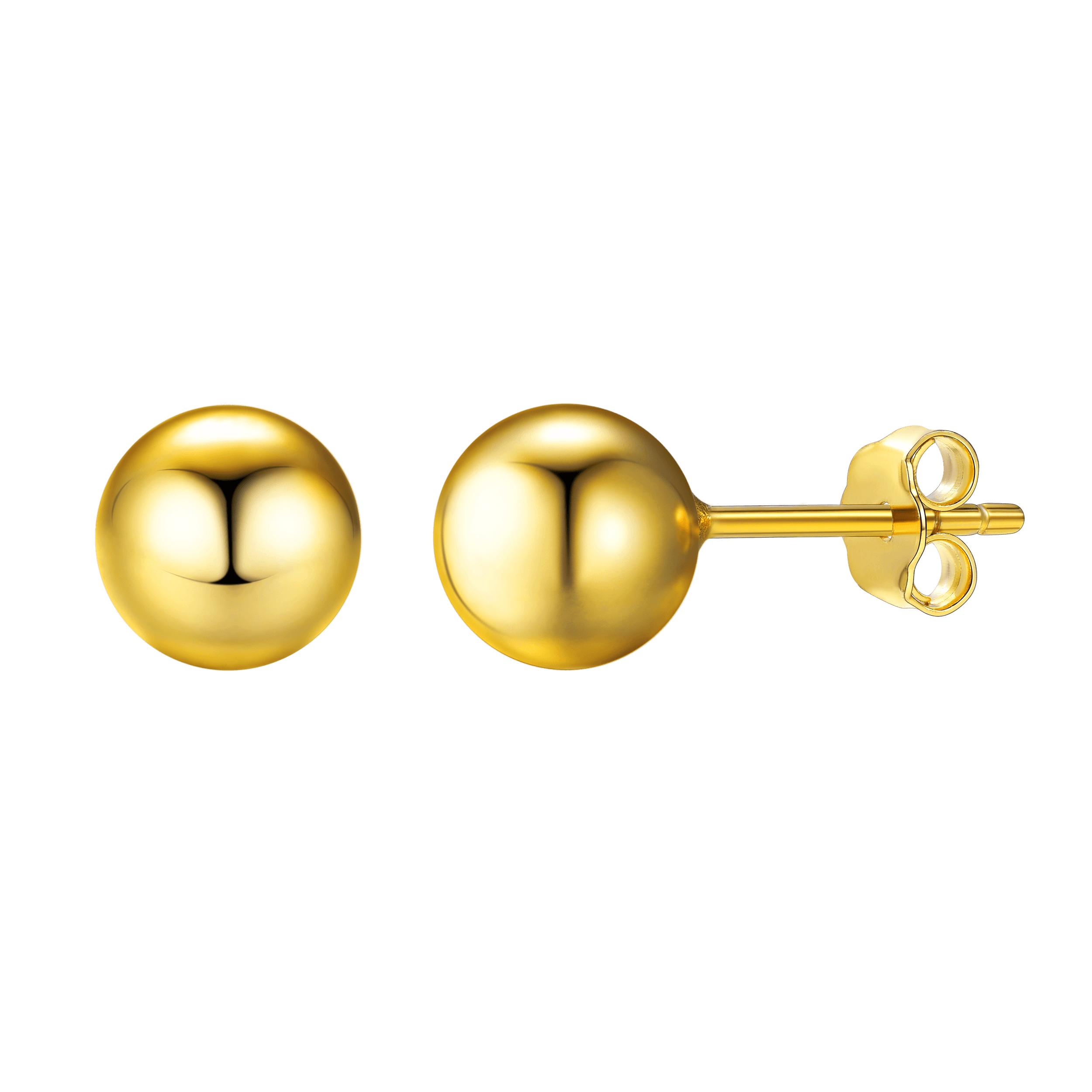 S925 Silver Minimalist Ball Stud Earrings for