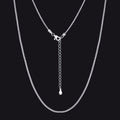 925 Sterling Silver Thin Cable Chain Necklace for