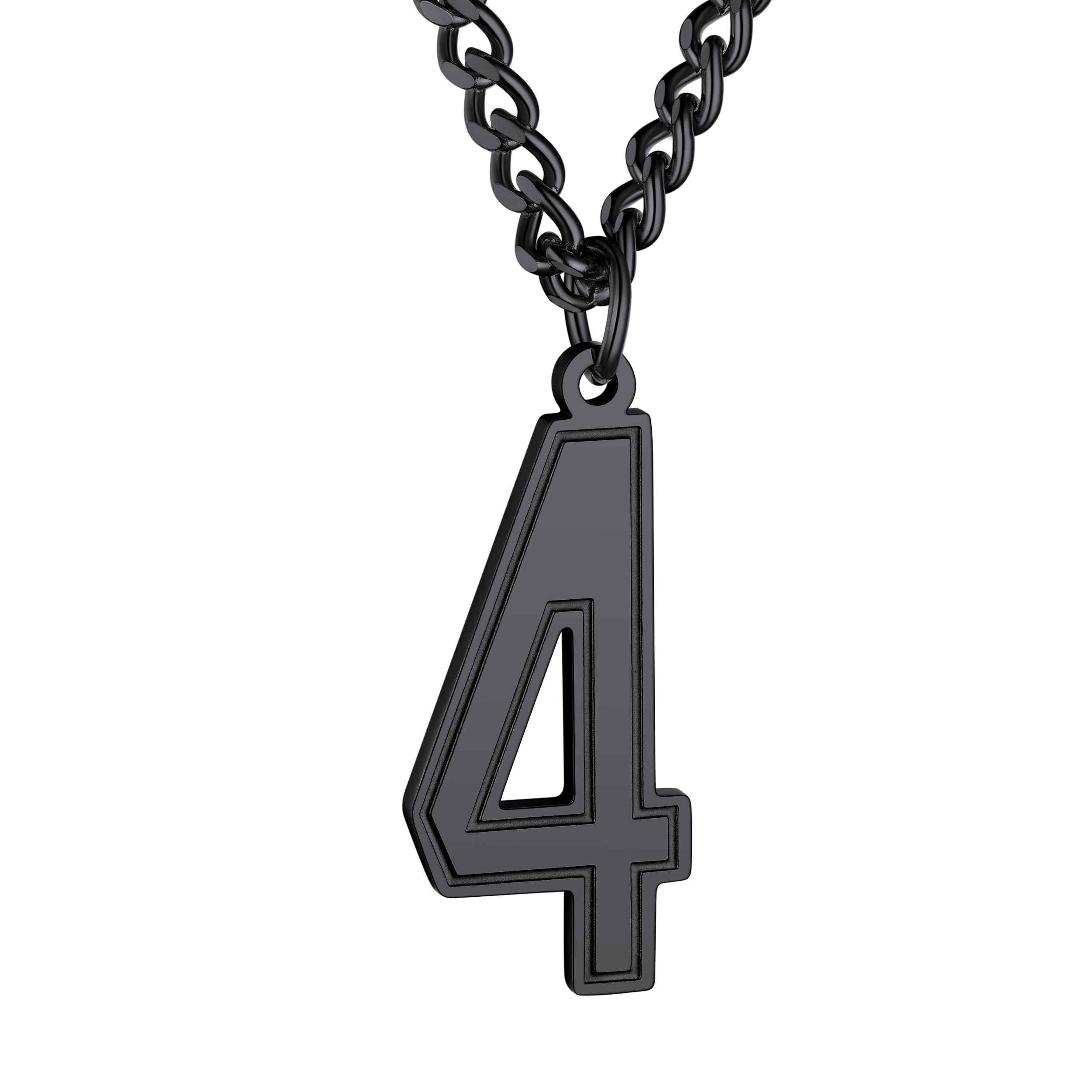 Personalized Sports Jersey Number Chain Necklace for Sport Fans