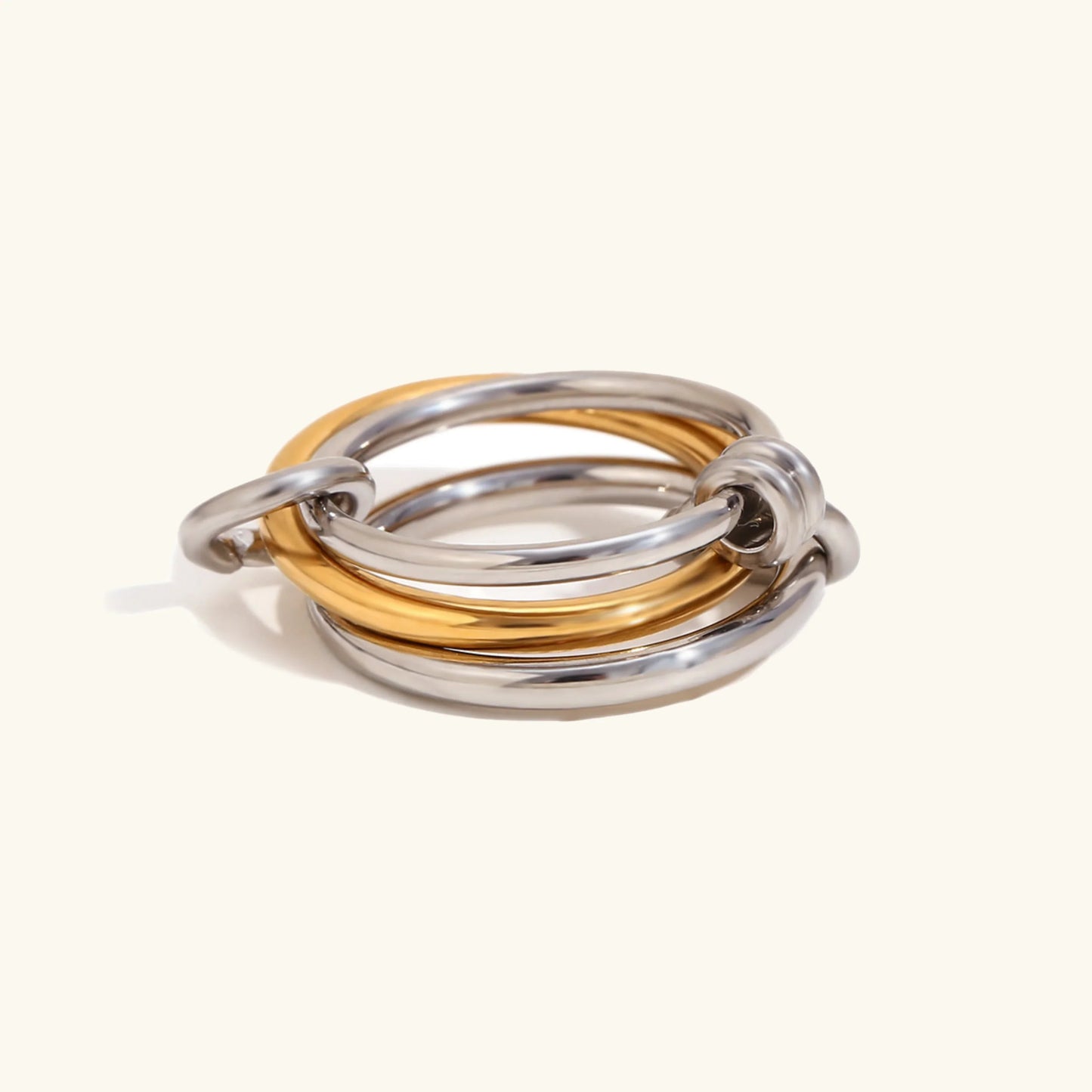 Gabriela Two-tone Ring Stack