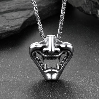 Flash Gothic Devil Joker Necklace for