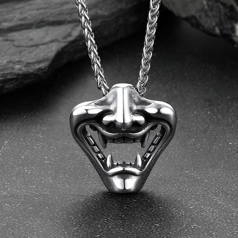 Flash Gothic Devil Joker Necklace for